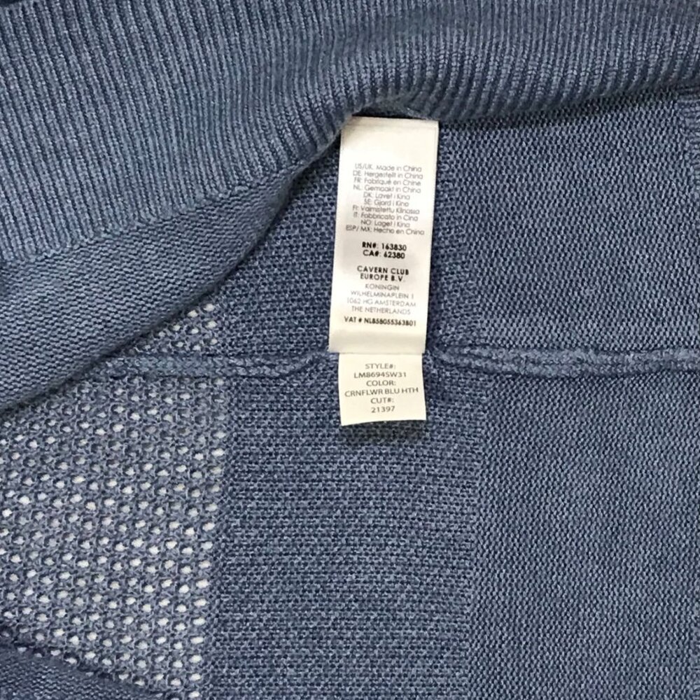 Chic Flare Mesh Cornflower Blue Viscose Tunic • Flare Sleeve • NWT • Small - Picture 11 of 13